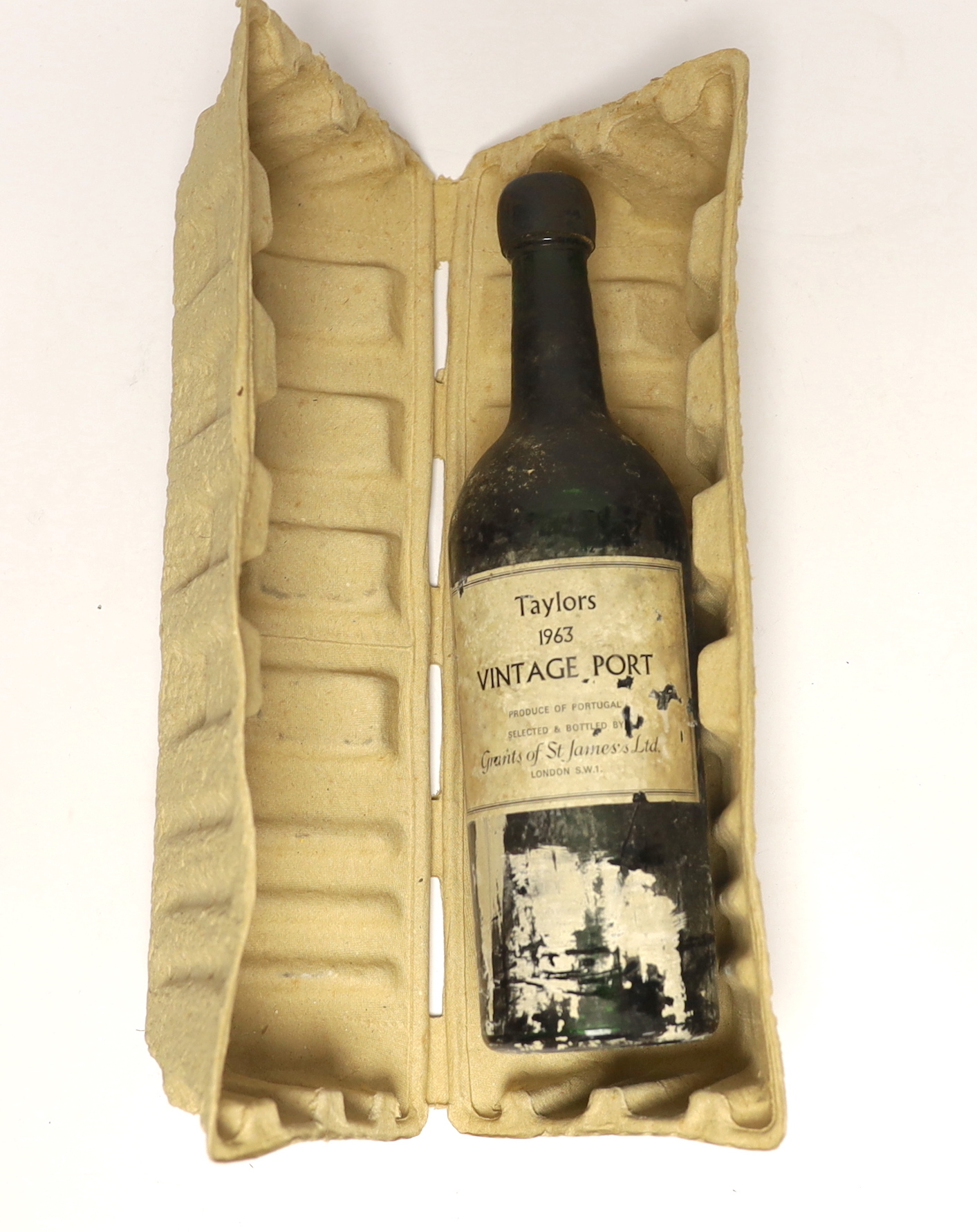 One bottle of Taylor's 1963 vintage port, bottled by St, James Ltd.